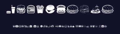 Hamburger by Woodcutter — Dingbats Font — thumbnail 2