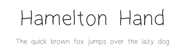 Hamelton Hand by James Hamelton Jr — Script Handwritten Font