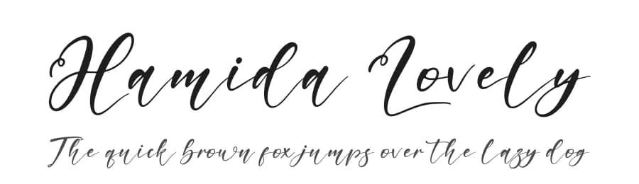 Hamida Lovely by Letterena Studios — Script Handwritten Font
