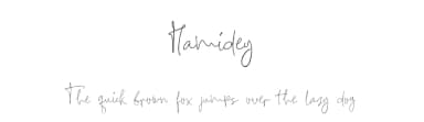 Hamidey by Arief HK — Script Handwritten Font — thumbnail 1