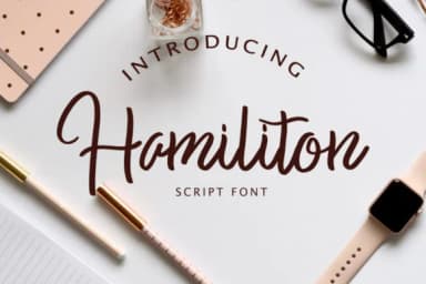 Hamiliton Font by Fontysia — Script Handwritten Font — thumbnail 1