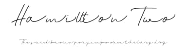 Hamillton Two by Ardyana Types — Script Handwritten Font — thumbnail 1