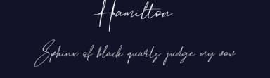 Hamilton by Lettersiro Studio — Script Handwritten Font — thumbnail 2