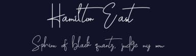 Hamilton East by Fntyp Std — Script Handwritten Font — thumbnail 2