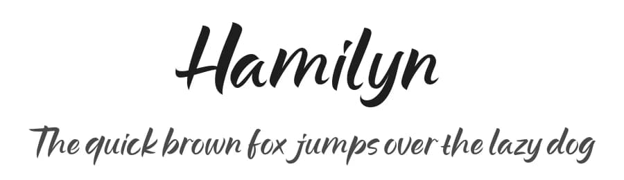 Hamilyn by 7NTypes — Script Handwritten Font