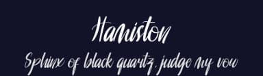 Hamiston by nomlimofont — Script Handwritten Font — thumbnail 2