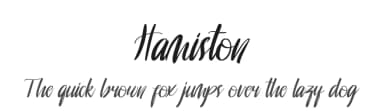 Hamiston by nomlimofont — Script Handwritten Font — thumbnail 1