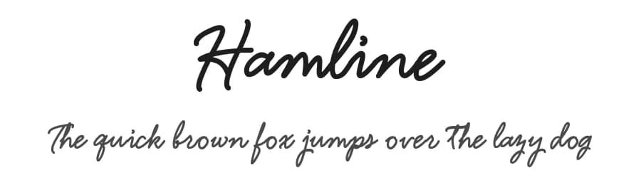 Hamline by Typia Nesia — Script Handwritten Font
