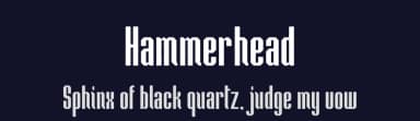 Hammerhead by Headfonts — Sans Serif Font — thumbnail 2