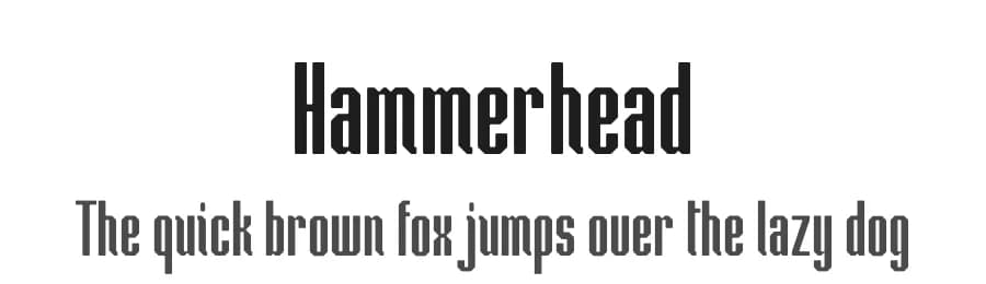 Hammerhead by Headfonts — Sans Serif Font — preview 1