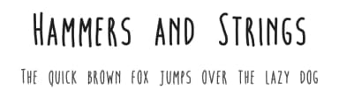 Hammers and Strings by Geronimo Font Studios — Script Handwritten Font — thumbnail 1