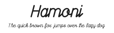 Hamoni by Amru ID — Script Handwritten Font — thumbnail 1