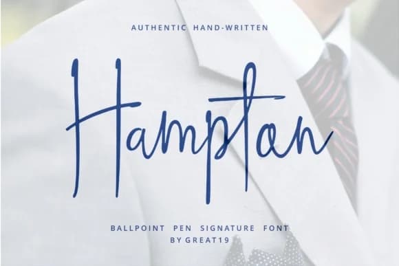 Hampton Font by great19 — Script Handwritten Font