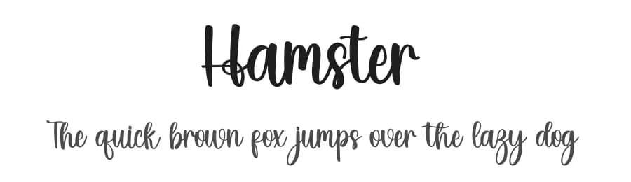 Hamster by Inermedia Studio — Script Handwritten Font