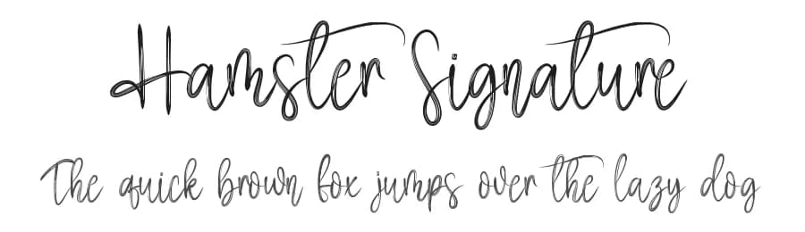 Hamster Signature by Scratchones — Script Handwritten Font