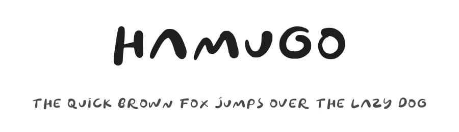 Hamugo by Hamugo Official — Script Handwritten Font