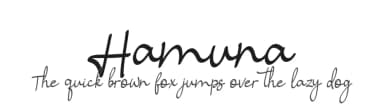 Hamuna by AEN Creative Studio — Script Handwritten Font — thumbnail 1