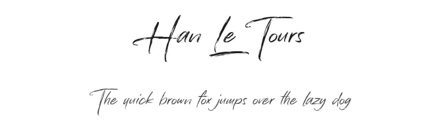 Han Le Tours by Allouse Studio — Script Handwritten Font
