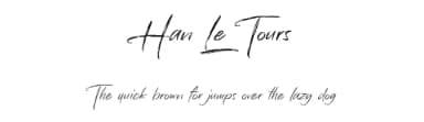 Han Le Tours by Allouse Studio — Script Handwritten Font — thumbnail 1