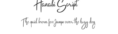 Hanabi Script by Moonstone Co — Script Handwritten Font — thumbnail 1