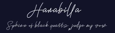 Hanabilla by Mengulirpena — Script Handwritten Font — thumbnail 2