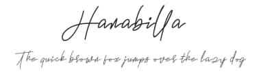 Hanabilla by Mengulirpena — Script Handwritten Font — thumbnail 1