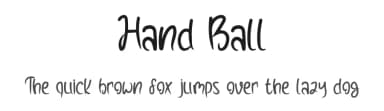 Hand Ball by Rangkai Aksara — Script Handwritten Font — thumbnail 1