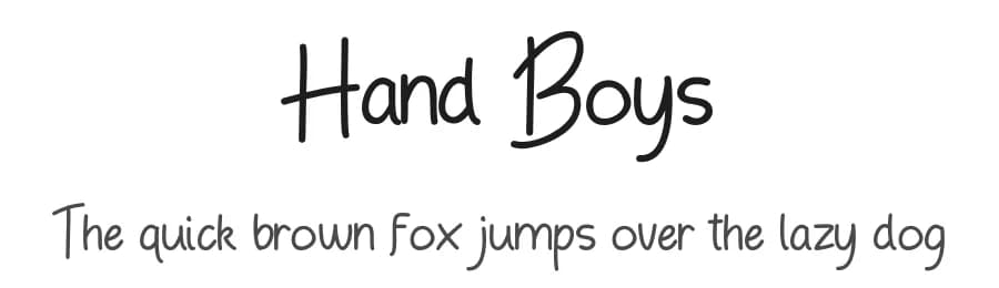 Hand Boys by Adefa Studio — Script Handwritten Font — preview 1