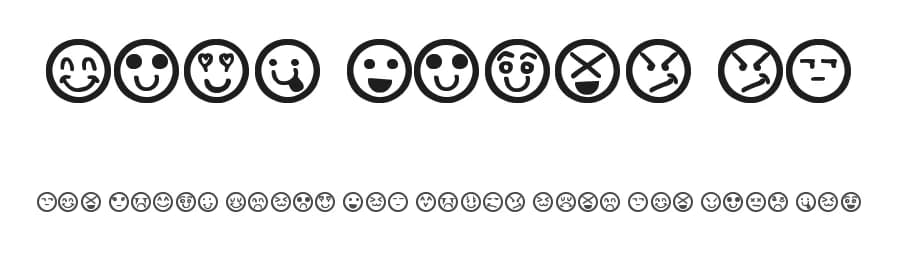 Hand Faces St by Southype — Dingbats Font