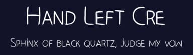 Hand Left Cre by Fred Cre — Script Handwritten Font — thumbnail 2