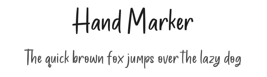 Hand Marker by Font Bundles — Script Handwritten Font