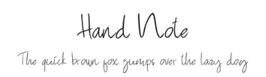 Hand Note by Azcreative Studio — Script Handwritten Font — thumbnail 1