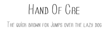 Hand Of Cre by Fred Cre — Script Handwritten Font — thumbnail 1