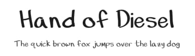 Hand of Diesel by Dustin Sandmeyer — Script Handwritten Font — thumbnail 1