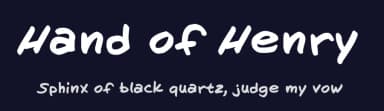 Hand of Henry by Henry Bosak — Script Handwritten Font — thumbnail 2