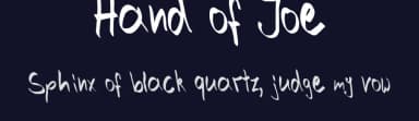 Hand of Joe by Johannes Westphal — Script Handwritten Font — thumbnail 2