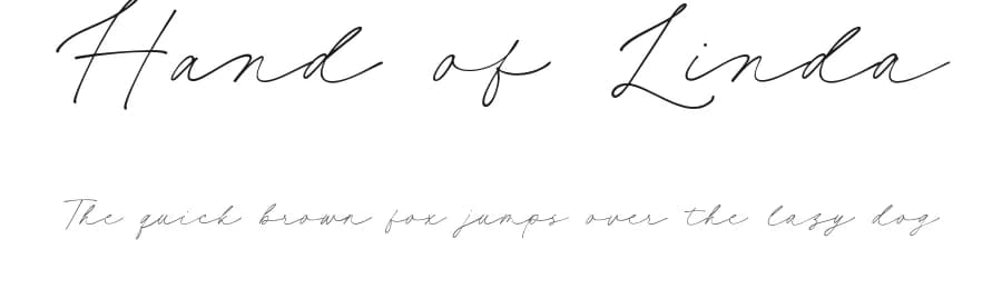 Hand of Linda by Lunas Type — Script Handwritten Font