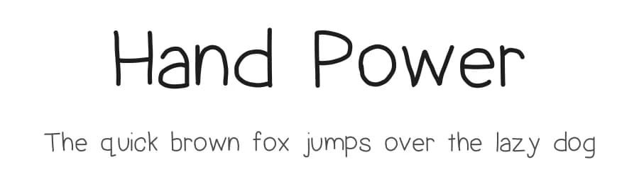 Hand Power by Geronimo Font Studios — Script Handwritten Font