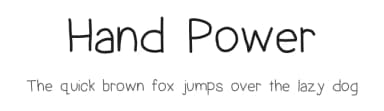 Hand Power by Geronimo Font Studios — Script Handwritten Font — thumbnail 1