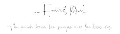 Hand Real by Alit Design — Script Handwritten Font — thumbnail 1