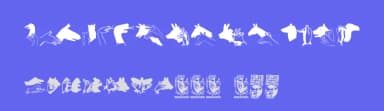 Hand Shadows Icons by Woodcutter — Dingbats Font — thumbnail 3