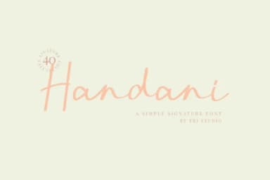Handani Font by 78soeef Design — Script Handwritten Font — thumbnail 1
