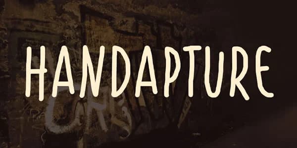 Handapture Font by Situjuh — Script Handwritten Font