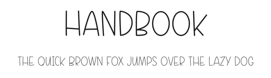 Handbook by Letter Art Studio — Script Handwritten Font