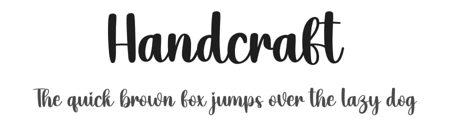 Handcraft by Scratchones — Script Handwritten Font