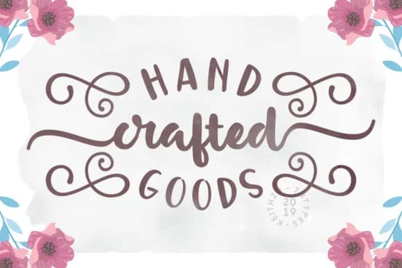 Handcrafted Goods Font by Keithzo (7NTypes) — Script Handwritten Font