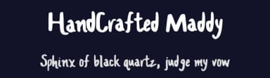 HandCrafted Maddy by Maddy Baker — Script Handwritten Font — thumbnail 2
