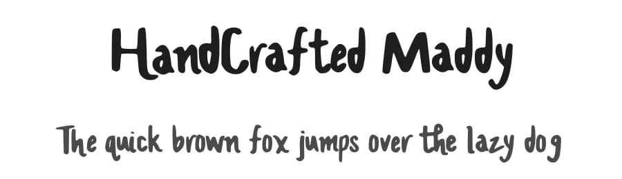 HandCrafted Maddy by Maddy Baker — Script Handwritten Font