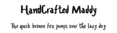 HandCrafted Maddy by Maddy Baker — Script Handwritten Font — thumbnail 1