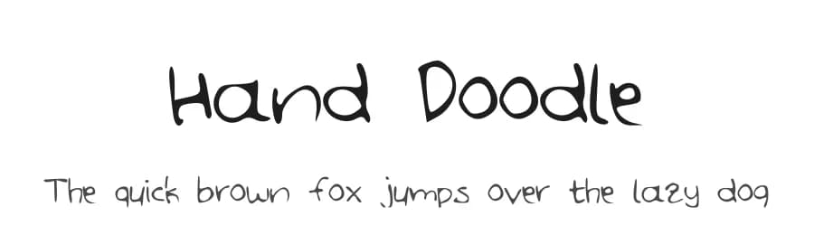 Hand Doodle by Natascha Lotze — Script Handwritten Font